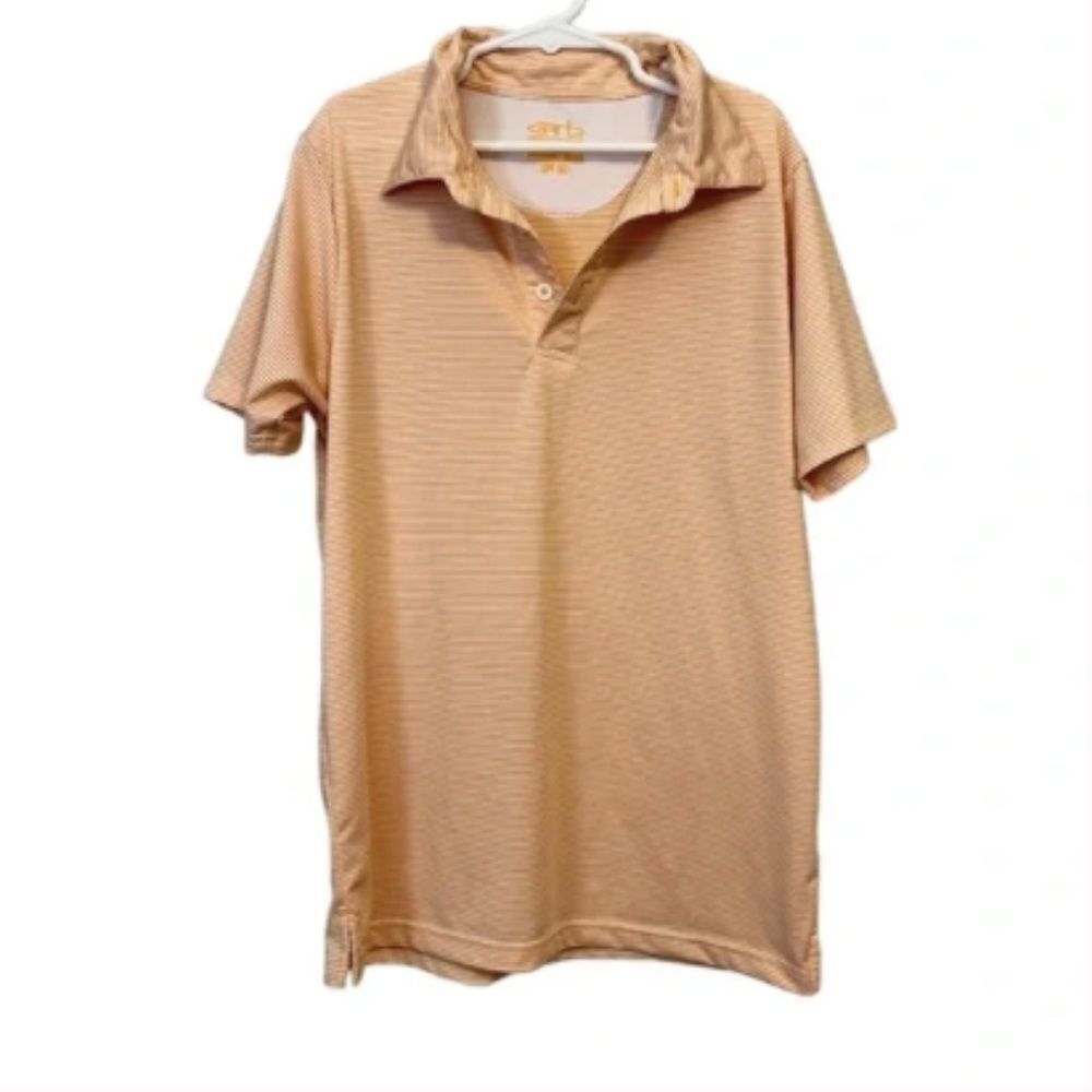 Garb Orange Striped Polo Shirt